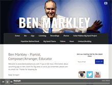 Tablet Screenshot of benmarkleymusic.com